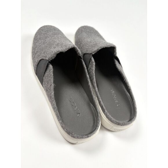 Vince Blair Mule Shoes Women’s Size 7.5 | Gray Wool Slip-On Sneakers - Picture 2 of 4